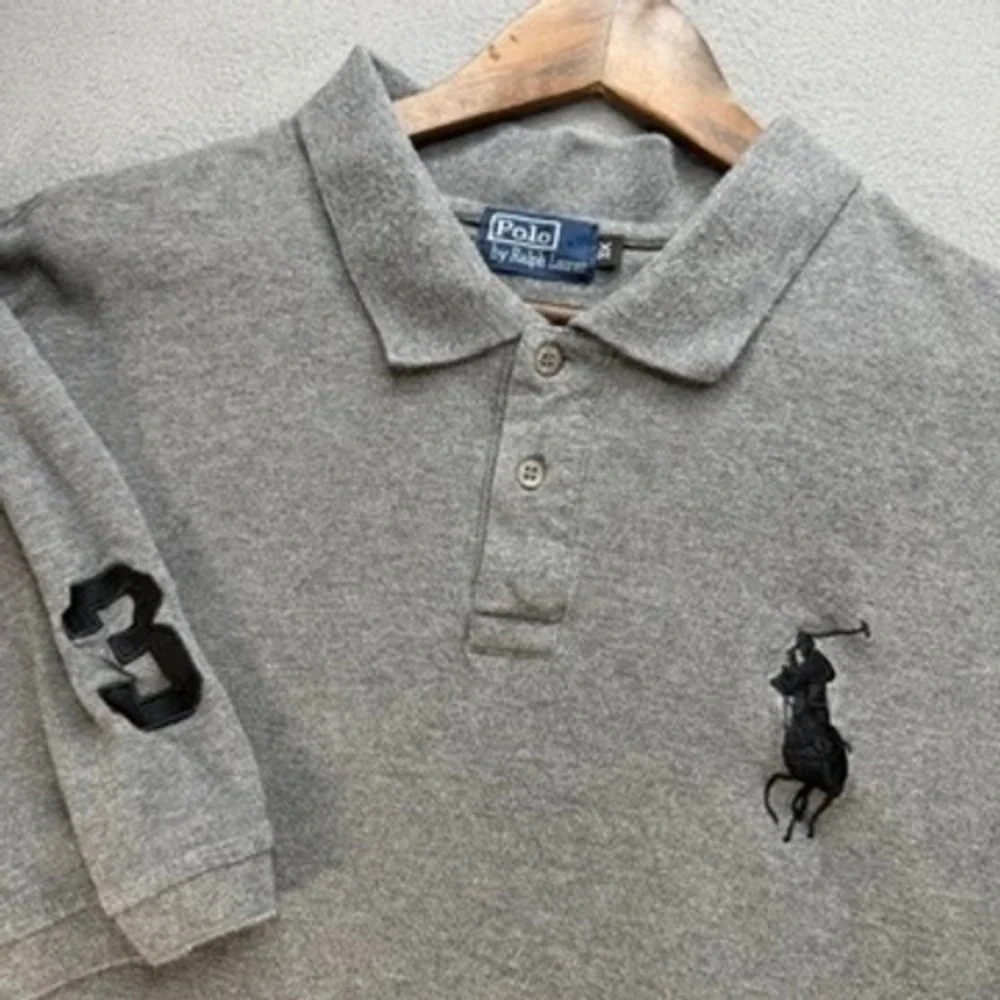 Polo Ralph Lauren Polo Shirt Big Pony Classic Fit 3X Grey Short Sleeve Big Pony